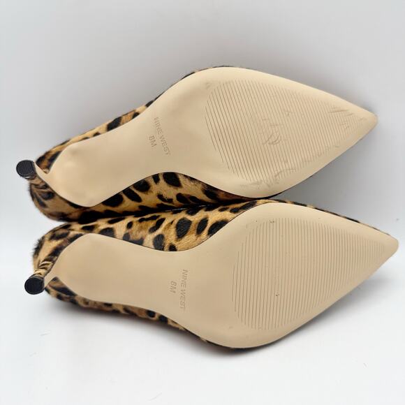 Nine West Womens Fresh Stiletto Pumps US 8 M EU 38.5 Leopard EUC - Picture 11 of 15